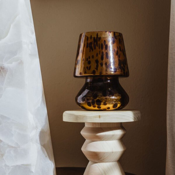 Flourish Round Wood Pedestal Stand