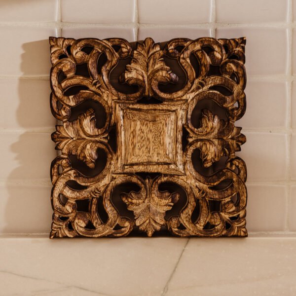 Carved Wood Trivet