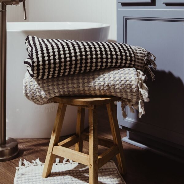 Oversized Turkish Bath Towel with Tassels