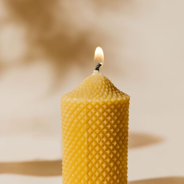 Jackfruit Natural Beeswax Pillar Candle