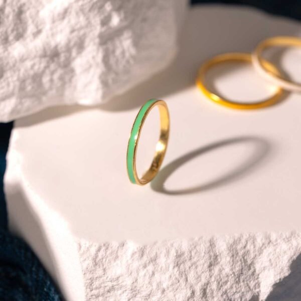 Color Pop Stackable Band Rings