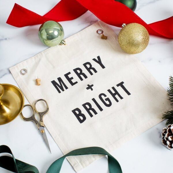 Merry Bright Banner